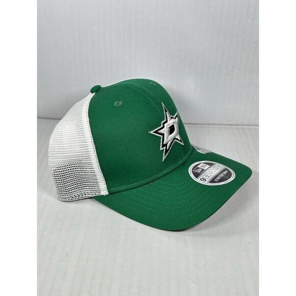 New Era Dallas Stars 9SEVENTY Stretch Snap Adjustable Trucker Hat Cap NWT - Picture 3 of 5